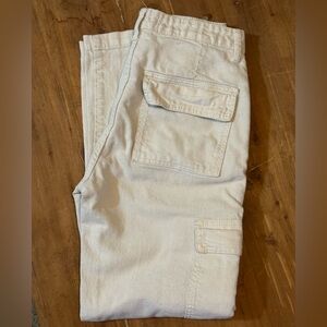 Cream Cargo Pants